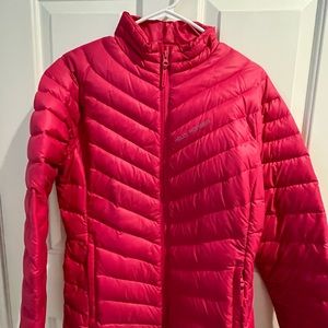 Helly Hansen pink puffer jacket